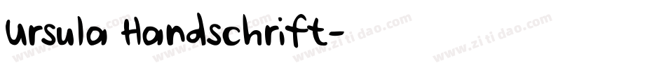 Ursula Handschrift字体转换
